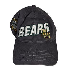 9Twenty Baylor Bears Hat National Champions 2021 New Era Strapback Cap Gray Ncaa